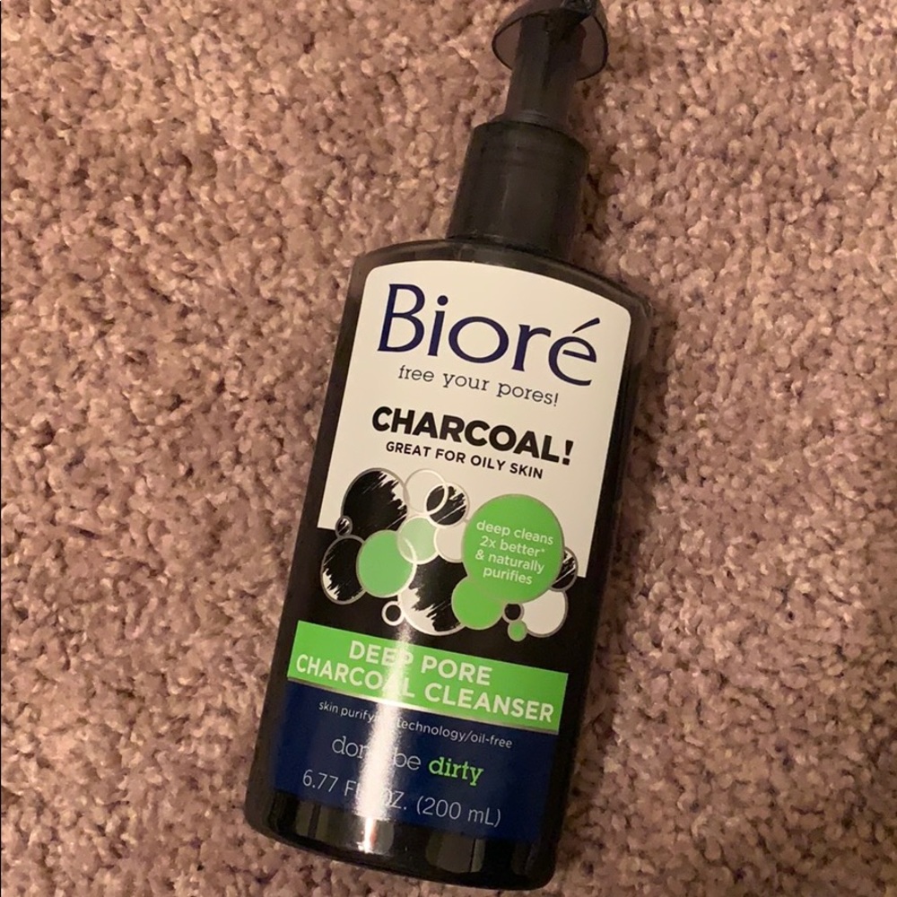 Biore charcoal cleanser